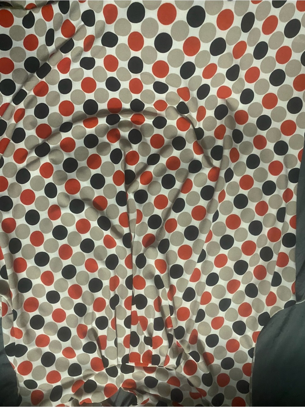 Calvin Klein Polka Dot Stretch shirt in red, Black and Taupe
